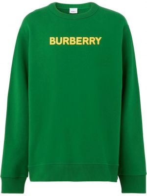 Trykt bomull sweatshirt Burberry grønn