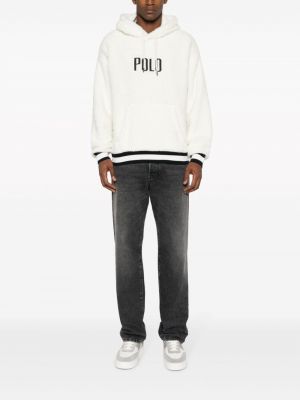 Siuvinėtas džemperis su gobtuvu Polo Ralph Lauren balta