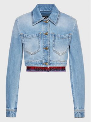 Priliehavá džínsová bunda Versace Jeans Couture modrá