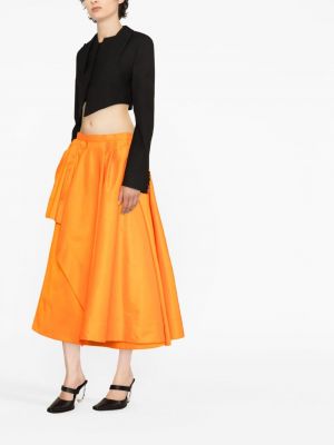 Drapované sukně Alexander Mcqueen oranžové