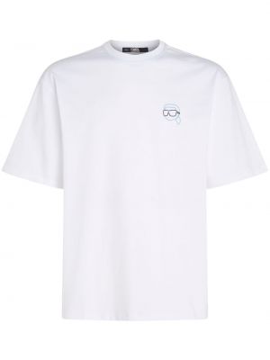 Kokvilnas t-krekls ar aplikāciju Karl Lagerfeld