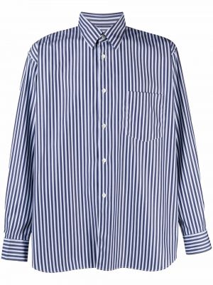 Camisa con botones a rayas Comme Des Garçons Shirt azul