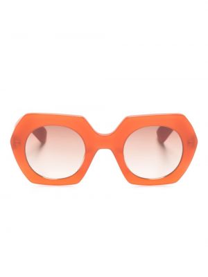 Ochelari de soare cu gradient cu imprimeu geometric Kaleos portocaliu