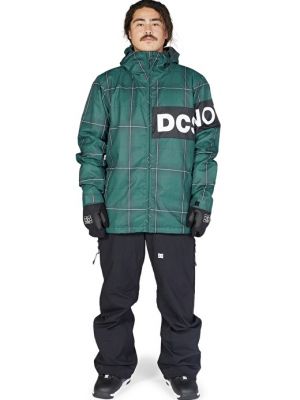 Горнолыжная куртка с капюшоном с принтом Dc Shoes зеленый