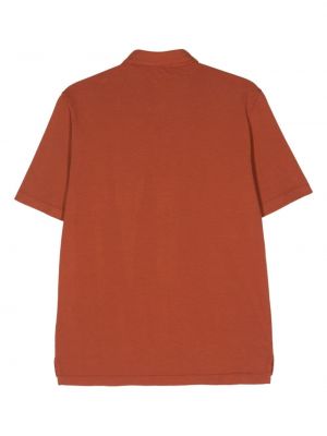 Medvilninis polo marškinėliai Boglioli oranžinė