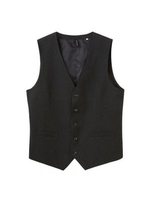 Anzugweste mit v-ausschnitt Tom Tailor schwarz
