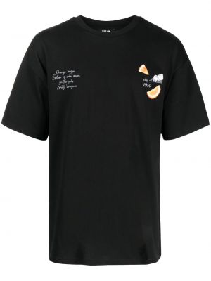 Bavlněné tričko s potiskem Five Cm černé