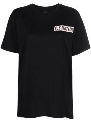 T-shirt mit print P.e Nation schwarz