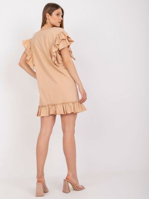 Сукня міні з рюшами з коротким рукавом Fashionhunters