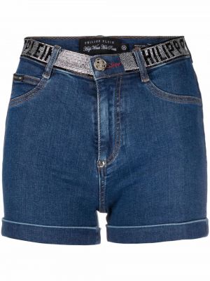 Szorty jeansowe Philipp Plein niebieskie