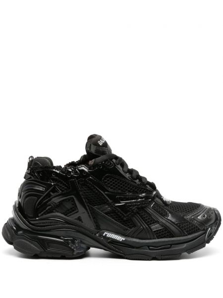 Sneakers από διχτυωτό Balenciaga μαύρο