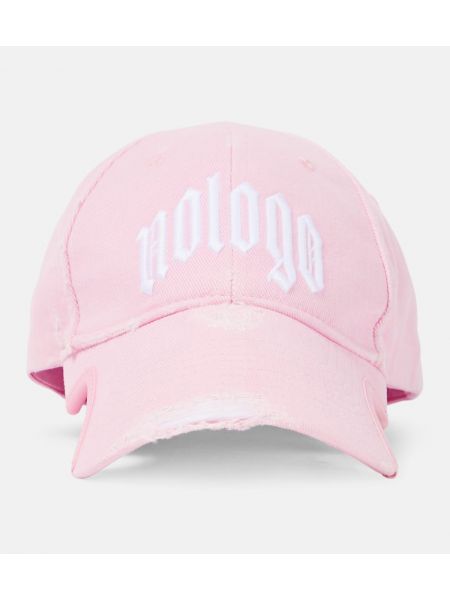 Cap aus baumwoll Balenciaga pink