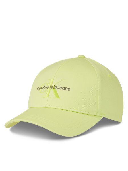 Kepurė su snapeliu Calvin Klein Jeans žalia