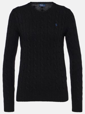 Kašmírový vlněný svetr Polo Ralph Lauren černý