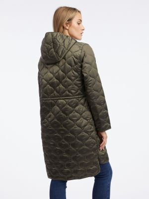 Prošívaný zimní kabát Orsay khaki