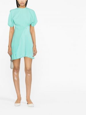Asimetriškas mini suknele Victoria Beckham žalia