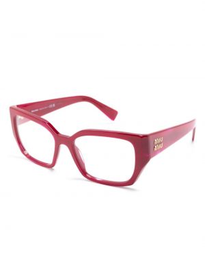 Okulary przeciwsłoneczne Miu Miu Eyewear czerwone