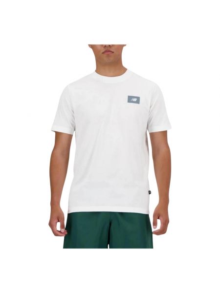 Koszulka bawełniana klasyczna New Balance biała