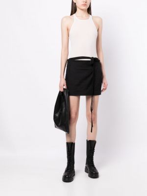 Bavlněné mini sukně Ann Demeulemeester černé