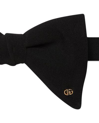 Jedwabny krawat z kokardką Gucci