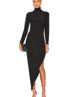Платье-водолазка с длинным рукавом Norma Kamali черное