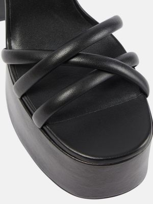 Sandales en cuir à plateforme Altuzarra noir