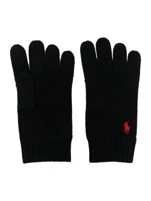 Rękawiczki wełniane Ralph Lauren czarne