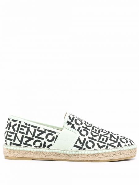 Trykt espadrillos ingen hæl Kenzo grønn