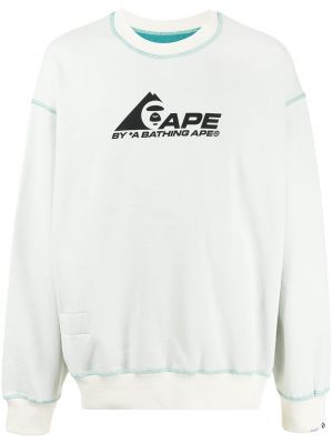 Trykt sweatshirt Aape By *a Bathing Ape® hvit