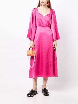 Růžové koktejlové šaty Olivia Rubin