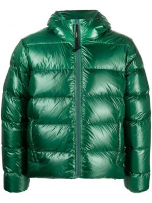 Páperová bunda s kapucňou Aspesi zelená