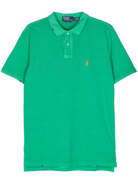 Polo majica z vezenjem Polo Ralph Lauren zelena