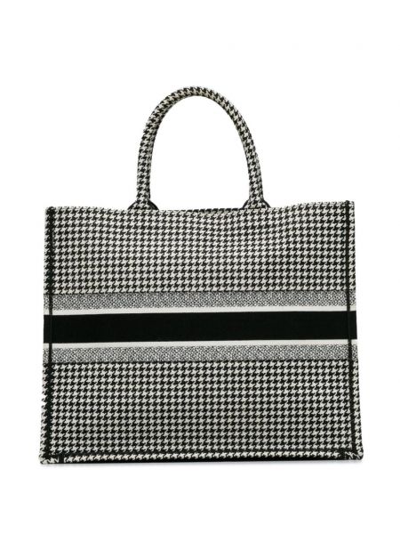 Shopper kabelka s výšivkou Christian Dior Pre-owned černá
