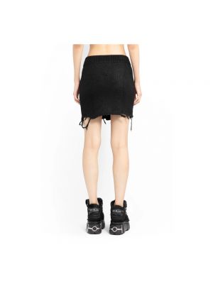 Mini falda con botones Vetements negro