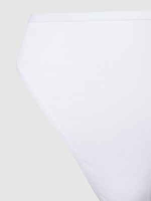 Spodnie w jednolitym kolorze Mey białe
