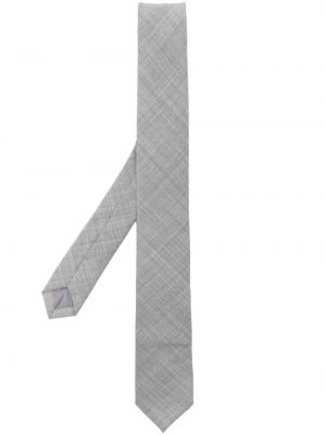Kostkovaná kravata Eleventy šedá