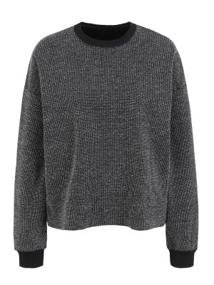 Меланжов пуловер Nike черно
