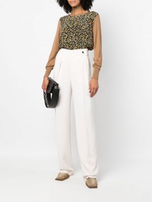 Pullover mit print mit leopardenmuster mit rundem ausschnitt Câllas Milano