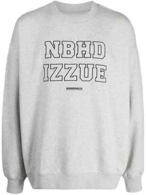 Broderet sweatshirt Izzue grå