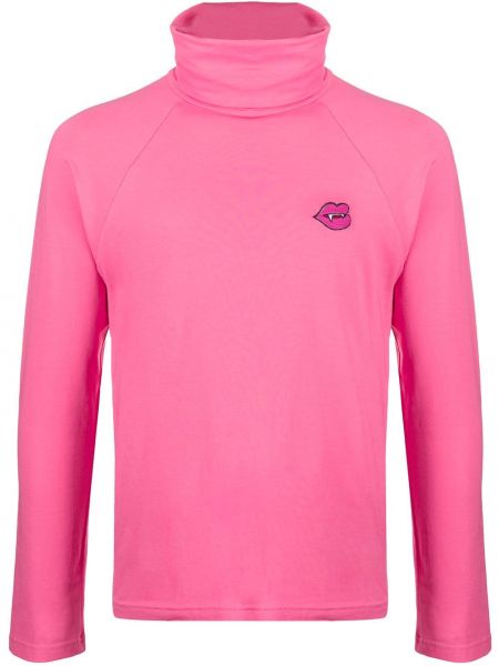 Camiseta con cuello alto Duoltd rosa