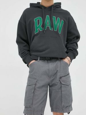 Szorty bawełniane w gwiazdy G-star Raw szare