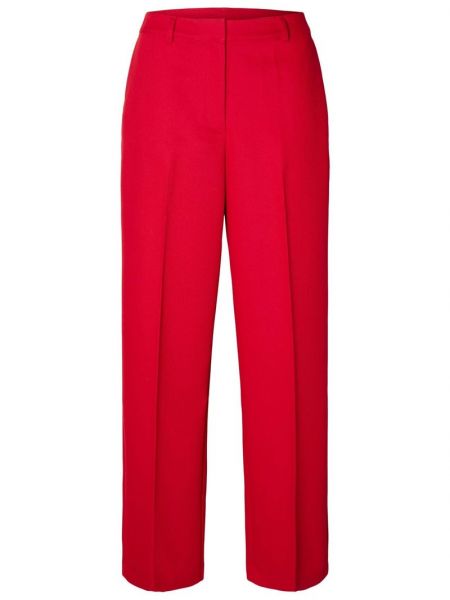 Spodnie Selected Femme czerwone