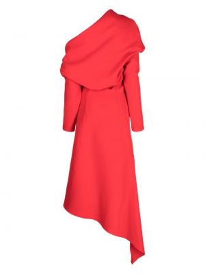 Sukienka koktajlowa asymetryczna A.w.a.k.e. Mode czerwona