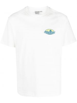 Kokvilnas t-krekls ar apdruku Gramicci balts