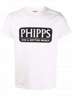 T-shirt z printem Phipps, biały