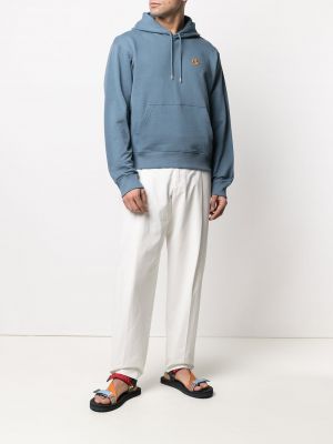 Kokvilnas kapučdžemperis ar tīģera rakstu Kenzo zils
