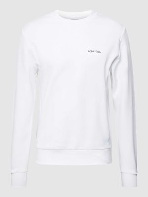 Bluza z nadrukiem Ck Calvin Klein biała