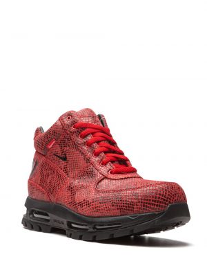 Kotníkové boty Nike červené