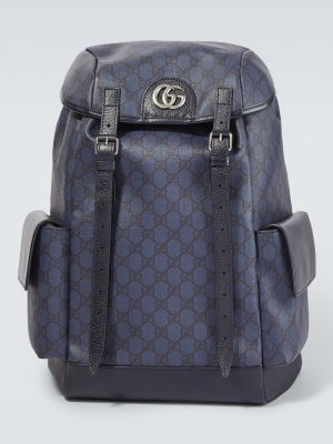 Kožený batoh Gucci modrý