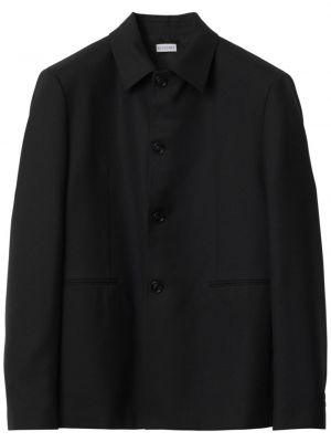 Vlněná péřová bunda Burberry černá